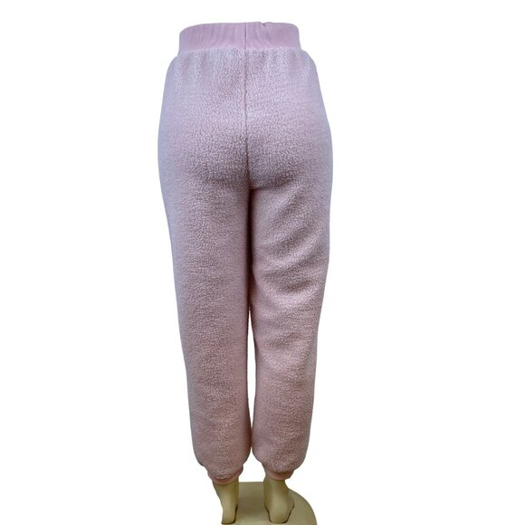 Miss Selfridge Pink Cozy Lounge Jogger Sweatpants & Pullover Top Set Sz 12 - Picture 6 of 12